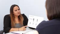 Patient talking to Genetic Counselor